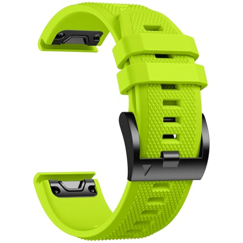 Laffav Kompatibel mit Garmin Fenix 6X Pro Armband - QuickFit 26mm Uhrenarmband für Fenix 6X Fenix 7X Pro Fenix 7X Fenix 8 Armband - Sport Silikon Ersatzband für Fenix 5X 3 Epix Pro Gen 2, Lime Laffav Kompatibel mit Garmin Fenix 6X Pro Armband - QuickFit 26mm Uhrenarmband für Fenix 6X Fenix 7X Pro Fenix 7X Fenix 8 Armband - Sport Silikon Ersatzband für Fenix 5X 3 Epix Pro Gen 2, Lime von Laffav