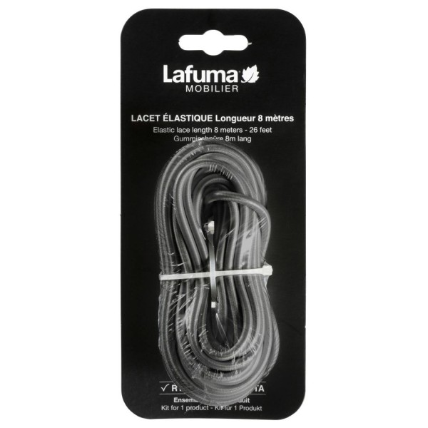 Lafuma Mobilier - Gummischnüre 8 m - Campingmöbel-Zubehör Gr 8 m schwarz von Lafuma Mobilier