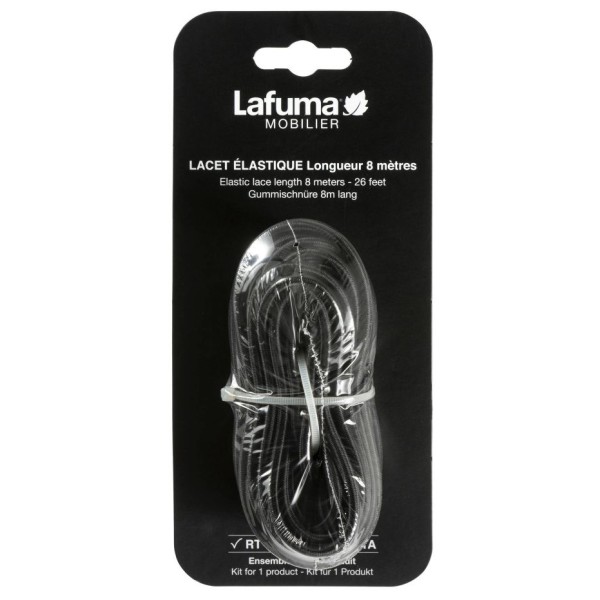 Lafuma Mobilier - Gummischnüre 8 m - Campingmöbel-Zubehör Gr 8 m schwarz von Lafuma Mobilier