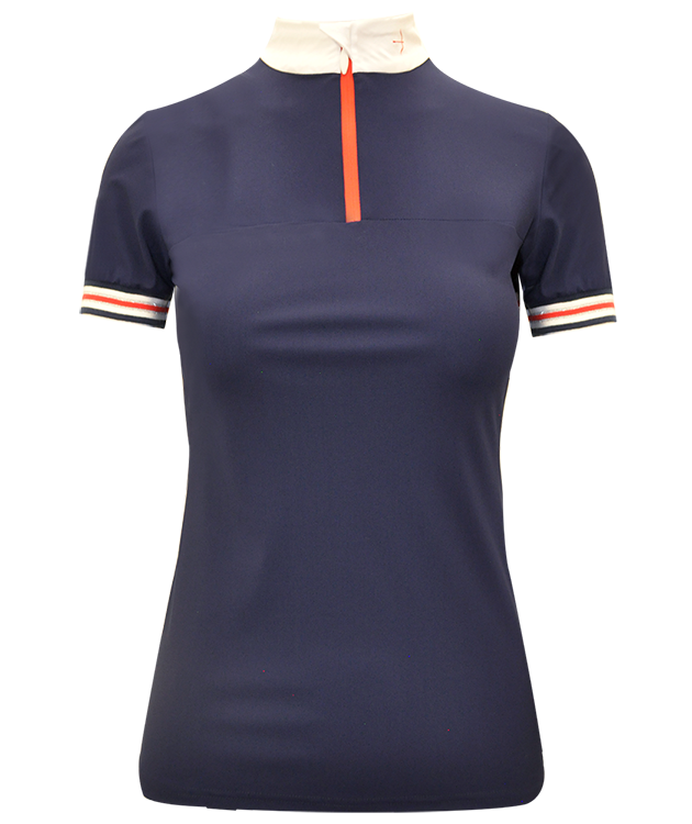 Turniershirt "Cora Zip" Navy von Laguso