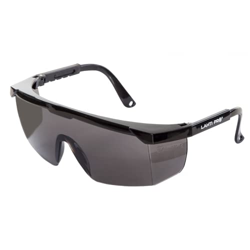Lahti Schutzbrille Schutzklasse F, Brillengläser aus Polycarbonat, flexible Bügel, sehr leicht, Unisex-Design von LAHTI PRO
