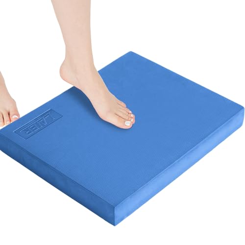 LaiEr Balance pad.Yogamatte TrainerFoam Balance Matte für Stabilitätsübungen, Krafttraining, Gym Übung, Verbessert Balance, Koordination, Gleichgewicht und Muskelkraft (50cmX40cmX6mm) von LaiEr