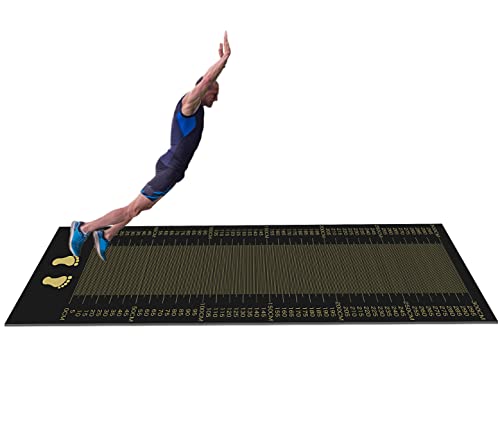 LaiEr Extra Long Jump Rope Mat Große Übung Matte Dick für das Springen Non-Slip Portable Workout Mats für Home Gym Bodenbelag, Durable Fitness Indoor Outdoor Matte(338x90cm) von LaiEr