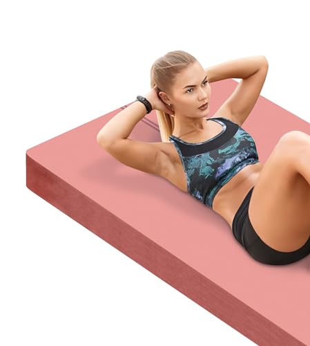 LaiEr Große Übungsmatte - 30mm dicke Yogamatte Fitnessmatte für Fitnessstudio, Yoga, Pilates, Stretching und Bodenübungen für Frauen und Männer mit kostenloser Tragetasche und Klettband(183X80cmX30mm) von LaiEr