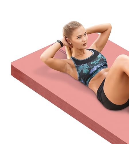 LaiEr Große Yogamatte -20mm dicke Übungsmatte Fitnessmatte für Fitnessstudio,Yoga,Pilates,Stretching und Bodenübungen für Frauen und Männer mit kostenloser Tragetasche und Klettband(183X80cmX20mm) von LaiEr