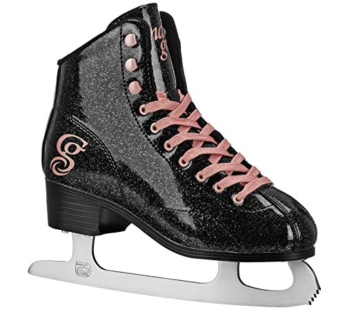 Lake Placid Damen Sabina Schlittschuhe, schwarz/rosa, 8 von Lake Placid