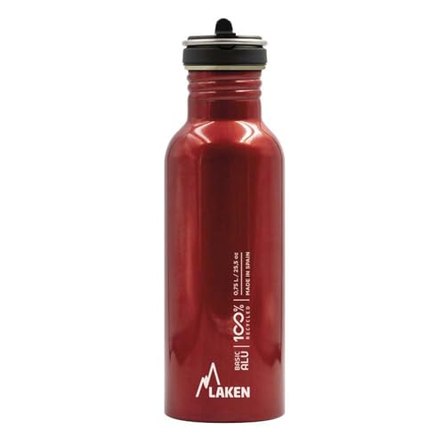 Laken BAF75-R-Trinkflasche Trinkflasche, Rot, 0.75 L von Laken