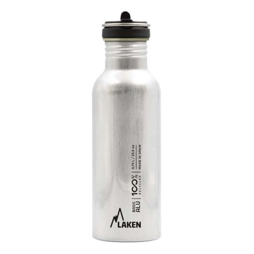 Laken BAF75-Trinkflasche Trinkflasche, Silber, 0.75 L von Laken
