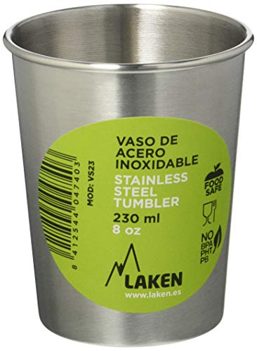 Laken Unisex – Erwachsene Vaso Acero INOX. 230 Ml Edelstahlbecher, Mehrfarbig, Einheitsgröße von Laken