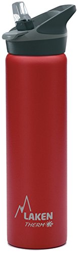 Laken Unisex – Erwachsene Thermoskanne-TJ7R Thermoskanne, Rot, 18/8-0.75L von Laken