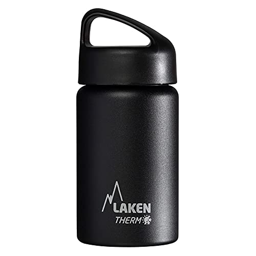 Laken Trinkflasche Classico Weit, Black, 0.35 Liter, TA3N von Laken