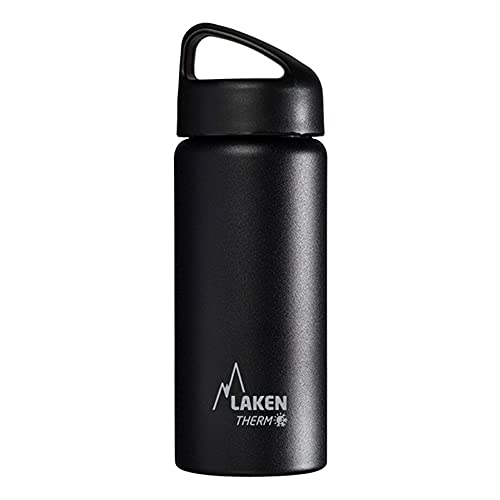 Laken Trinkflasche Classico Weit, Black, 0.5 Liter, TA5N von Laken