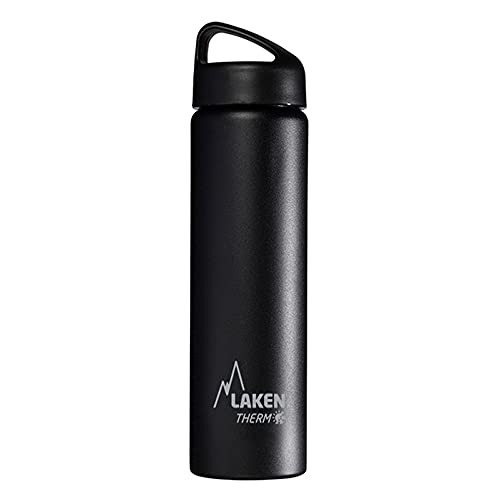 Laken Thermo Flasche Classico Weit, Black, 0.75 Liter, TA7N von Laken