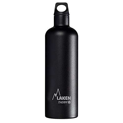 Laken Trinkflasche Futura Schmal, Black, 0.75 Liter, TE7N von Laken
