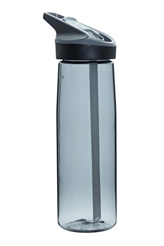 Laken Tritan Sport Trinkflasche mit Strohhalm 0,75 Liter, Granit von Laken