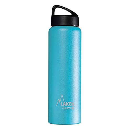 Laken Unisex – Erwachsene Thermoskanne-TA10AC Thermoskanne, Hellblau, 18/8-1L von Laken