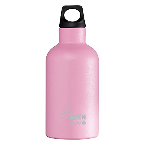 Laken Unisex – Erwachsene Futura Thermo 0,35 Liter, BPA frei, wiederverwendbar, recyelbar (schmale Öffnung) Lakenflasche 0,35 l, rosa, 0.35 von Laken