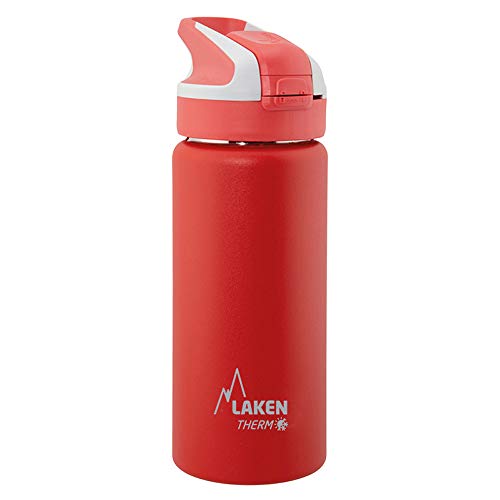 Laken Unisex – Erwachsene Thermoskanne-TS5R Thermoskanne, Rot, 18/8-0.50L von Laken