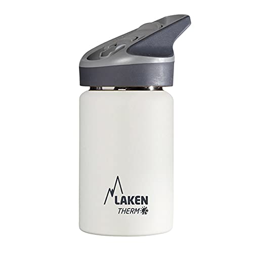 Laken Unisex – Erwachsene Thermoskanne-TJ3B Thermoskanne, Weiß, 18/8-0.35L von Laken