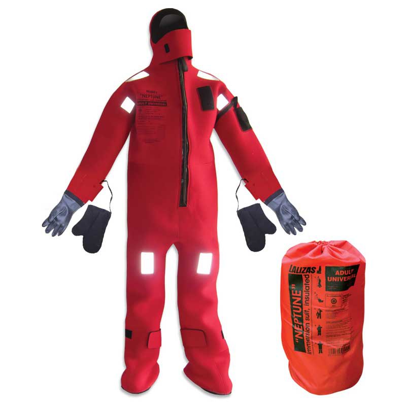 Lalizas Rubber Immersion Suit Rot XL Mann von Lalizas