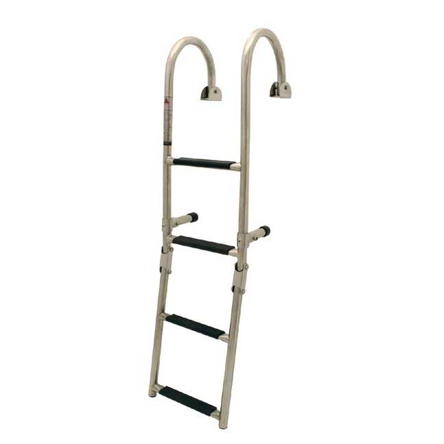 Lalizas Stainless Steel Folding Ladder Schwarz,Silber 2+2 Steps von Lalizas