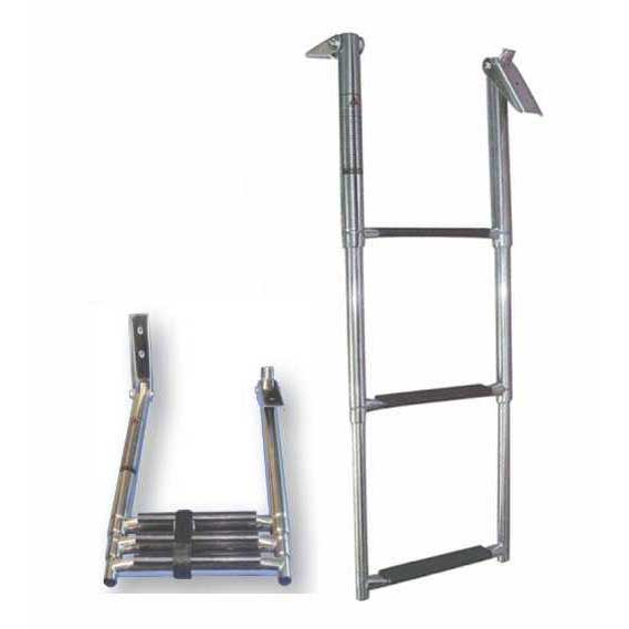 Lalizas Stainless Steel Telescopic Ladder Silber 3 Steps von Lalizas