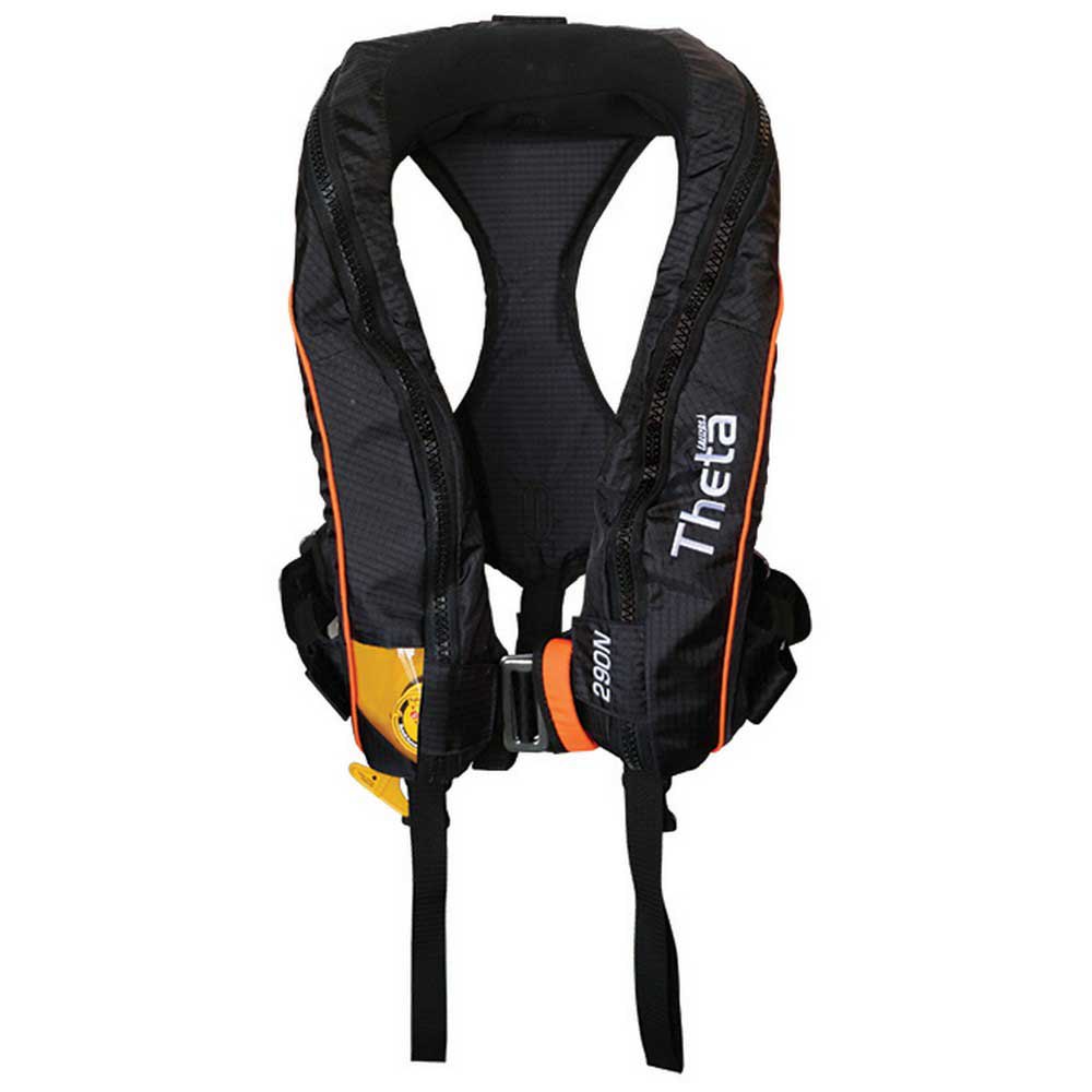 Lalizas Theta Inflatable Lifejacket Auto 290n With Js1 Spray Hood And Double Crotch Schwarz von Lalizas