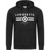 Lambretta Logo Herren Hoodie SS10887-BLACK von Lambretta