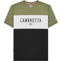 Lambretta Panel Herren T-Shirt SS1083-K/BL/WHITE von Lambretta