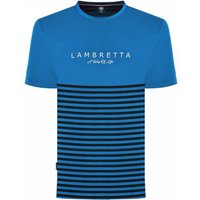 Lambretta Striped Herren T-Shirt SS0017-DK BLU von Lambretta