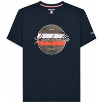 Lambretta Vintage Print Herren T-Shirt SS1010-NAVY von Lambretta