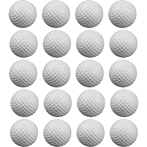 Lanko 20 StüCke Luft Golf ÜBungsbäLle, Schaumstoffball, Golftraining Drinnen und Draussen, für Hinterhof Schlagmatte, Weiß von Lanko