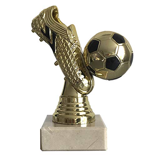 Larius Group Fußball Goldener Schuh Trophäe Fußballpokal Ehrenpreis Torschützenkönig (Ohne Text) von Larius Group