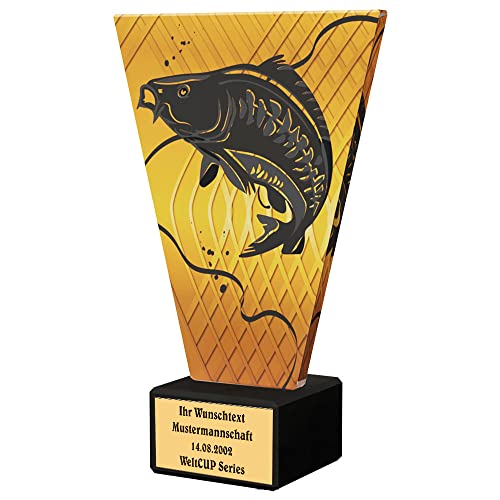 Larius Fisher Trophäe Fisch Figur Pokal Angeln - Bester Angler (Best Fisher XL, mit Wunschtext) von Larius