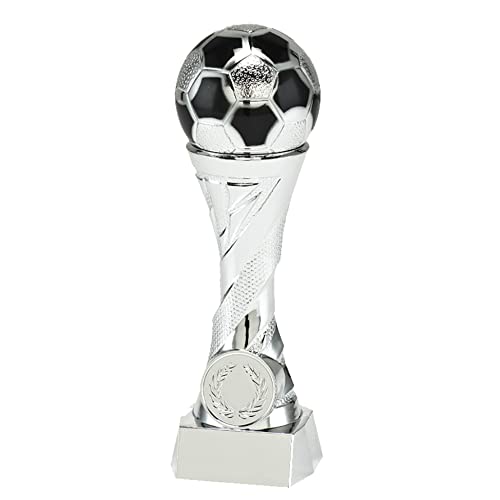 Larius Pokal Ehrenpreis Fußball in Gold und Silber mit Wunschgravur (ohne Wunschtext, Silber, M) von Larius