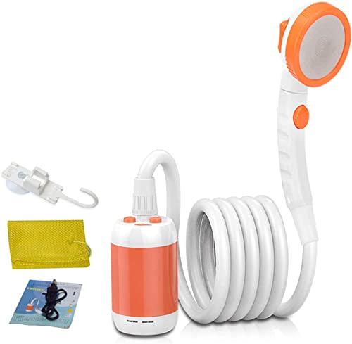 Laserbeak Tragbare Dusche Camping Reisedusche Elektrische Mobile Duschen Portable Außenduschen (Orange) von Laserbeak