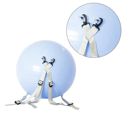 Laspi Fitness-Yoga-Ball mit verstellbarem Schultergurt, Trainingsball, Yoga-Balance-Ball-Ausrüstung für Kinder und Erwachsene von Laspi