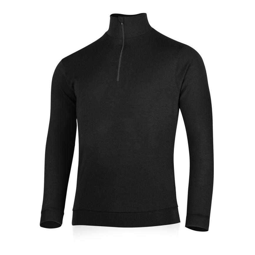 Lasting BESO Merino Herren Sweatshirt, 230gr - Schwarz - von Lasting