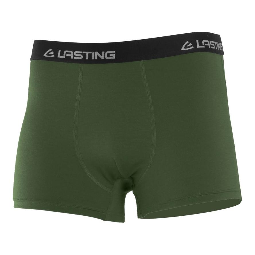 Lasting NORO Merinowolle Boxer-Shorts, 160gr - olive von Lasting