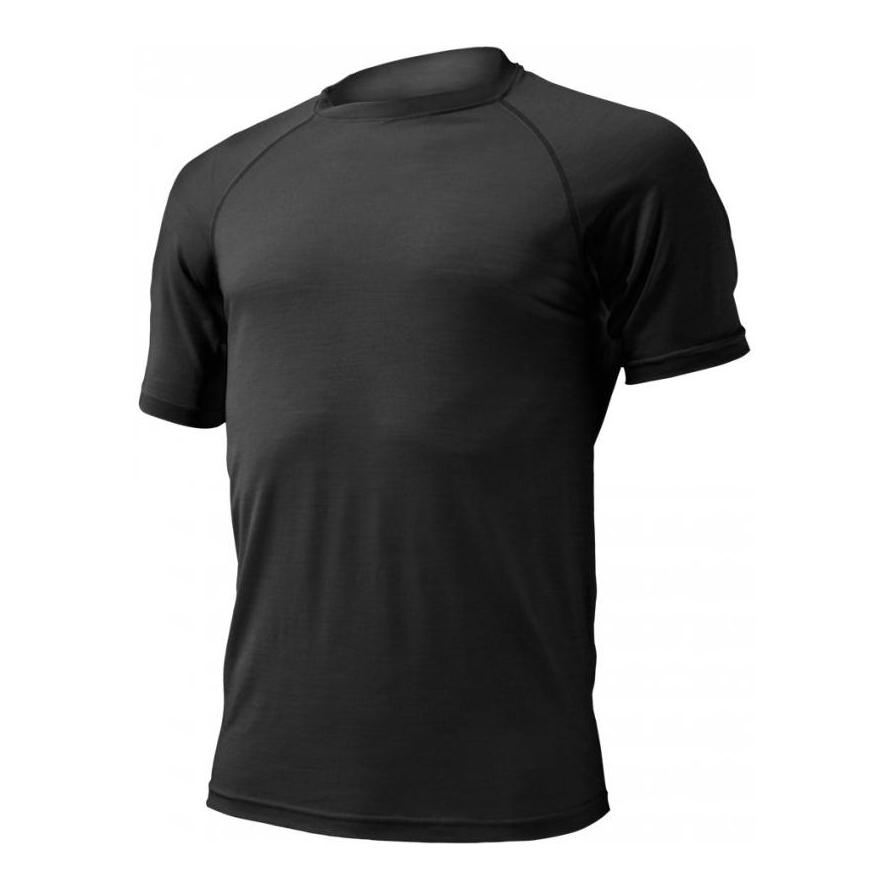Lasting QUIDO Merinowolle Herren T-Shirt, 160gr - schwarz von Lasting