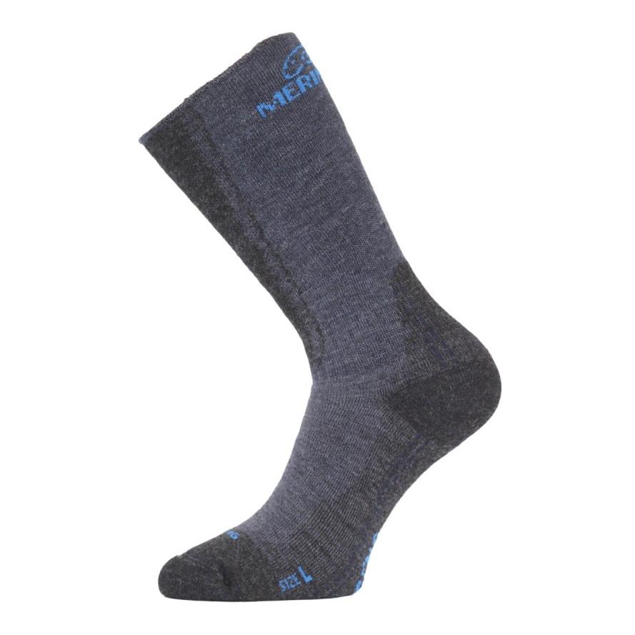Lasting Warme Merino WSM Trekking-Socken - Blau - von Lasting