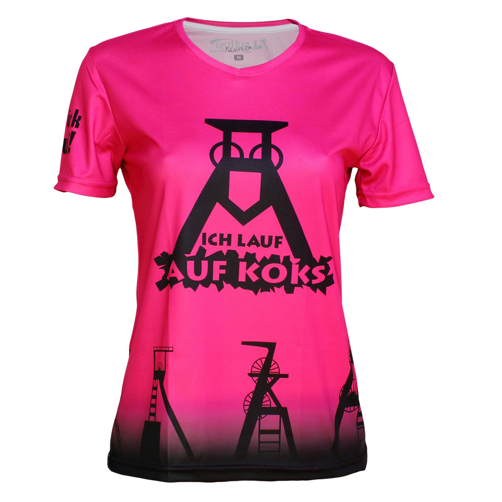 Ich lauf auf Koks Funktions T-shirt  almapink für Frauens von Lauflust