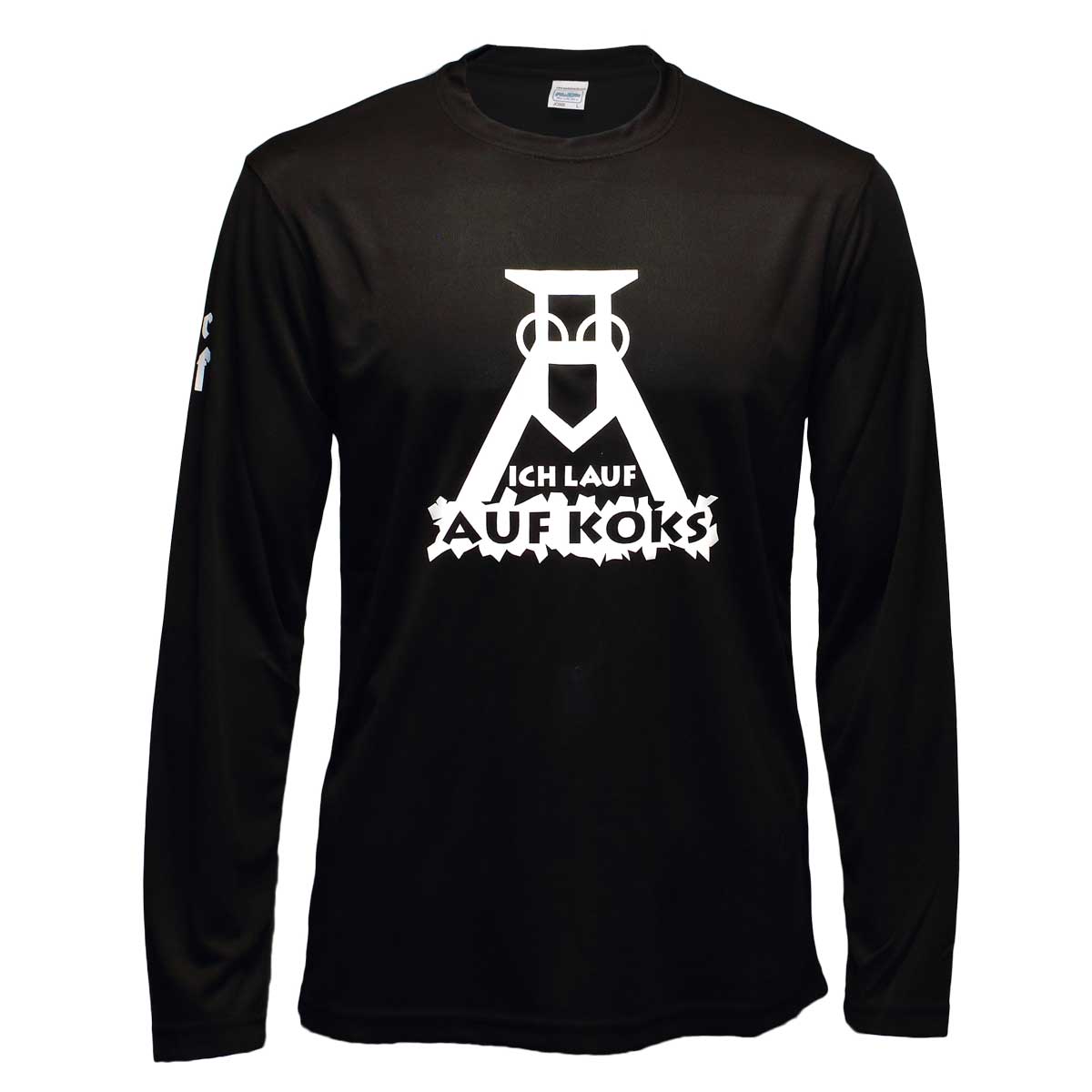 Ich lauf auf Koks Longsleeve für Männers | AKLSMJB | Jet Black von Lauflust