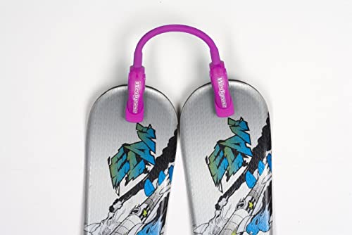 Launch Pad Wedgease Skispitzenverbinder – Lernen Sie Skifahren – lehrt Geschwindigkeitskontrolle, Macht einen Keil, einfaches Drehen – tragbar und langlebig – perfekt für Anfänger (Rosa) von Launch Pad