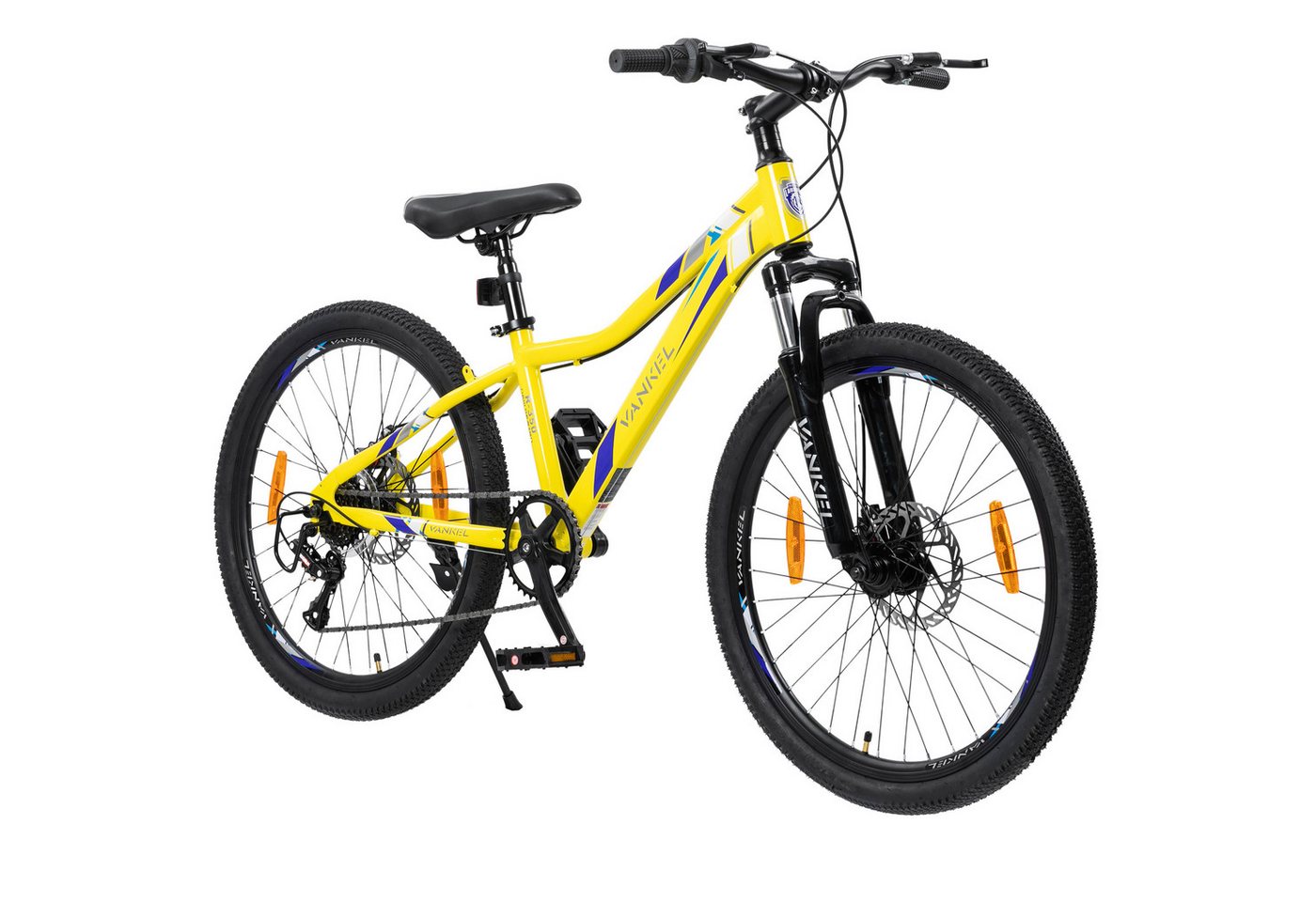 Lauxjack Mountainbike 24″ Kinder-Mountainbike – 6-Gang-Kettenschaltung für Kids ab 130 cm, 6 Gang SL-RSS006-6W Schaltwerk, Kettenschaltung, Robuster Stahlrahmen und stoßdämpfende Gabel von Lauxjack