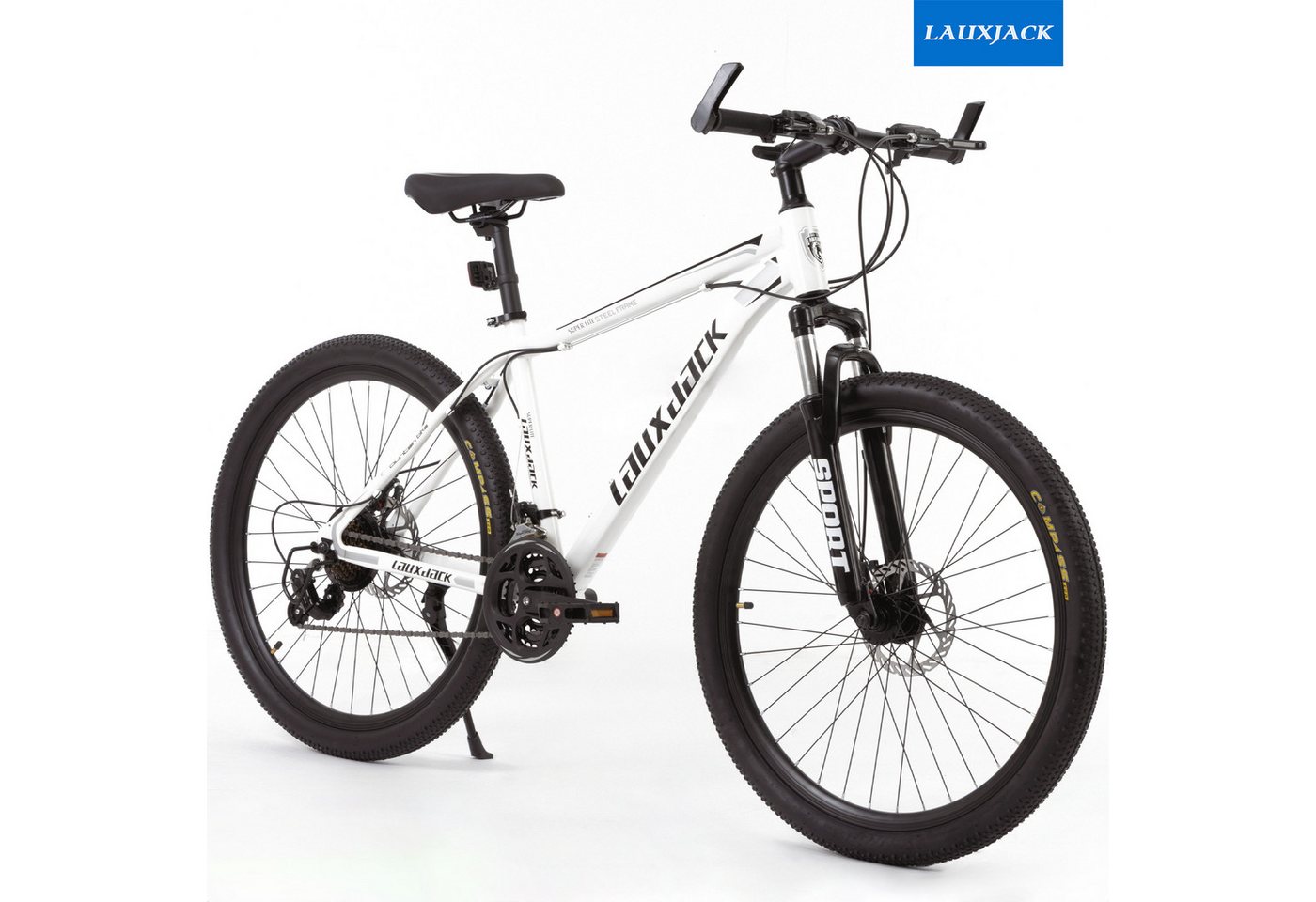 Lauxjack Mountainbike Lauxjack Fahrrad 26 & 27.5 Zoll Mountainbike, Scheibenbremse, 21 Gang, Kettenschaltung von Lauxjack