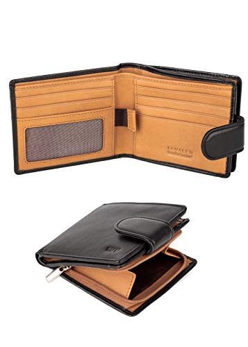 Lavalen Geldbörse Herren Leder mit RFID Schultz - Portmonee Herren mit Münzfach - Wallets for Men - Geldbeutel - Portemonnaie Groß - Brieftasche Männergeschenke - Geschenke für Männer. von Lavalen