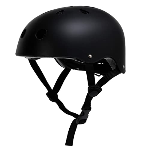 Adult Bike Helm Verstellbarer Radsporthelm für Skating -Rollen -Skateboard -Schutz schwarzer Fahrradhelm von Lawnrden