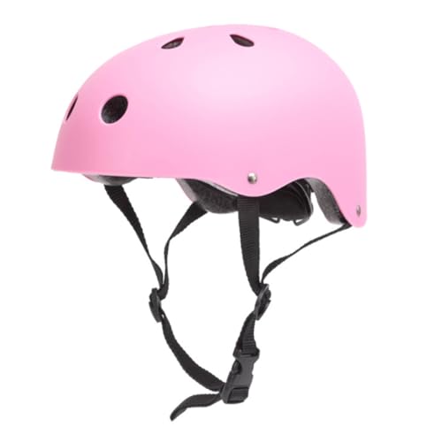 Lawnrden Adult Bike Helm Einstellbarer Radfahren Helm für Skating -Rollschanzer -Skateboard -Schutz Rosa, Fahrradhelm von Lawnrden