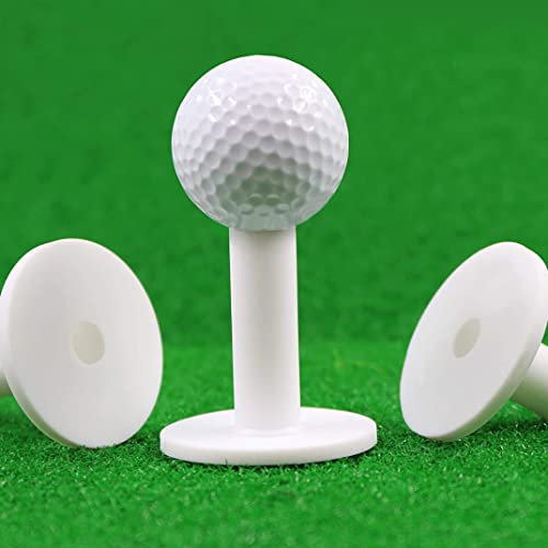 Lawnrden Golf -Tees Gummi Golf -Fahr Range Tees Golfballhalter für Übung Matte Weiß 5pcs 54 mm, Golf Tees von Lawnrden